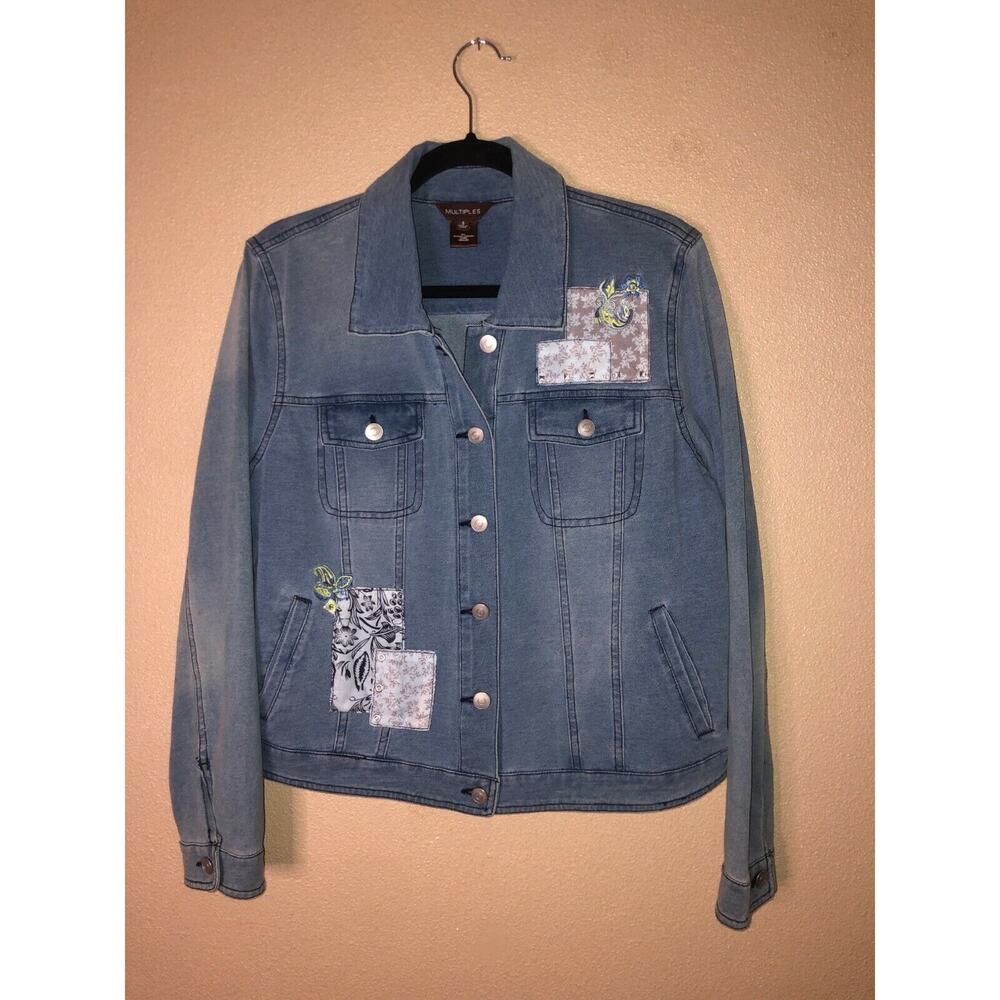 Multiples Missy Leisurely Y2K CottageCore Hippie Western Cotton Patch Jacket